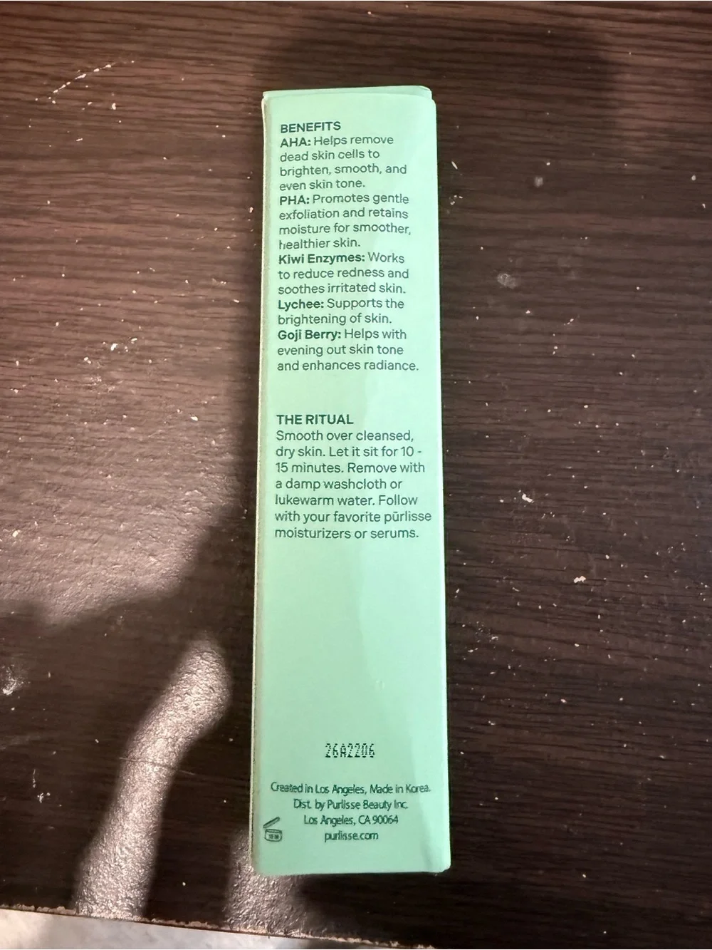 Purlisse AHA + PHA Flash Facial Exfoliating Mask